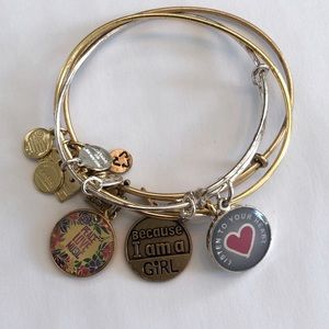 3 Alex and Ani bracelets